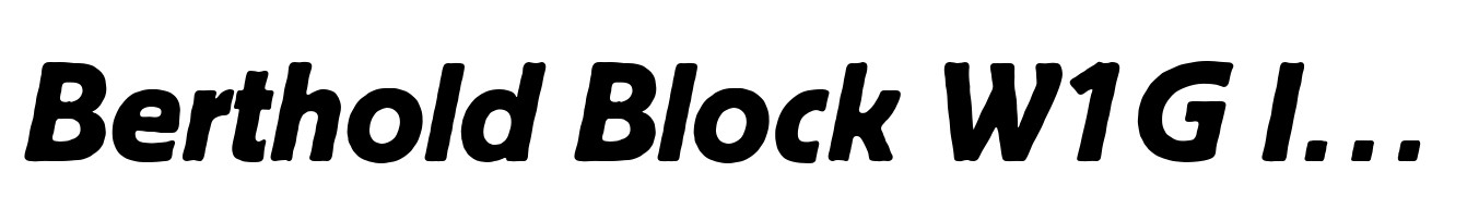 Berthold Block W1G Italic